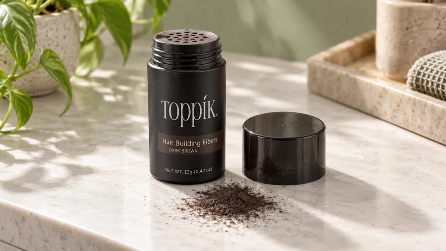 Toppik hair building fibres container