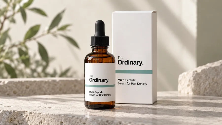 The Ordinary Multi-Peptide Serum for Hair Density bottle and box