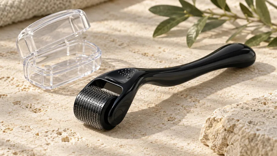 Titanium derma-roller microneedling tool
