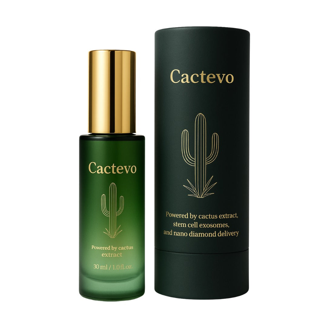 Cactevo growth factor serum bottle and tube